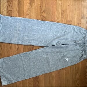 Nike Heather Gray Wide Leg Sweats